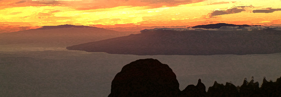 La Gomera, Zachod Slonca