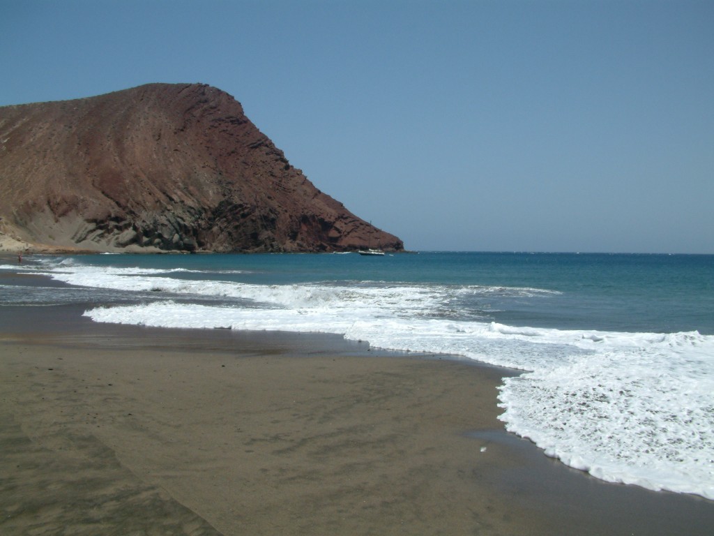 Plaża la Tejita i Mountana Roja na Teneryfie