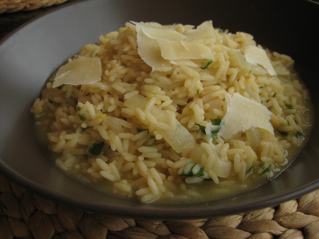 Risotto cytrynowe z parmezanem